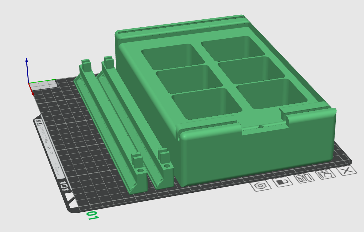 A screenshot of Bambu Studio showing how to orient the STL files